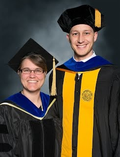 Photo of Ben and Professor Fiegel